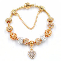 Gold Snake Crystal Bracelet with Sparkling Crystals - Elegant Design, High - Quality Alloy - 20cm Length, 38g - snake - label