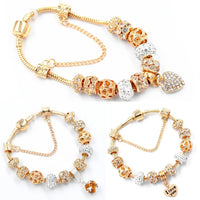 Gold Snake Crystal Bracelet with Sparkling Crystals - Elegant Design, High - Quality Alloy - 20cm Length, 38g - snake - label