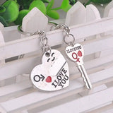 Heart - Shaped Keychain: Elegant Silver Design, Zinc Alloy Material, Ideal Gift snake - label