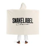 Hooded Sherpa Fleece Blanket - One size / Cream - All Over Prints