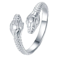 Individual Snake Head Ring - Snake Label | Lightweight Silver Jewelry - snake - label