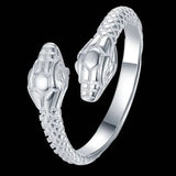 Individual Snake Head Ring - Snake Label | Lightweight Silver Jewelry snake - label