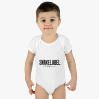 Infant Baby Rib Bodysuit with Lap Shoulders & Tear - Away Label snake - label