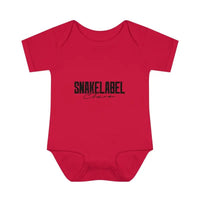 Infant Baby Rib Bodysuit with Lap Shoulders & Tear - Away Label snake - label