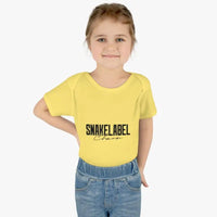 Infant Baby Rib Bodysuit with Lap Shoulders & Tear - Away Label snake - label