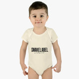 Infant Baby Rib Bodysuit with Lap Shoulders & Tear - Away Label snake - label