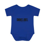 Infant Baby Rib Bodysuit with Lap Shoulders & Tear - Away Label snake - label