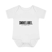 Infant Baby Rib Bodysuit with Lap Shoulders & Tear - Away Label snake - label