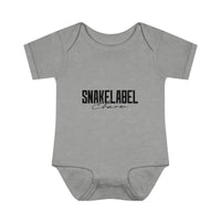 Infant Baby Rib Bodysuit with Lap Shoulders & Tear - Away Label snake - label