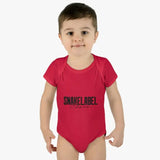 Infant Baby Rib Bodysuit with Lap Shoulders & Tear - Away Label snake - label