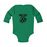 Infant Long Sleeve Bodysuit with Soft Fabric and Durable Design snake - label