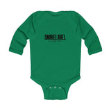 Infant Long Sleeve Bodysuit with Soft Fabric and Durable Design snake - label