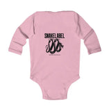 Infant Long Sleeve Bodysuit with Soft Fabric and Durable Design snake - label