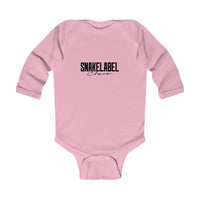 Infant Long Sleeve Bodysuit with Soft Fabric and Durable Design snake - label