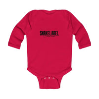 Infant Long Sleeve Bodysuit with Soft Fabric and Durable Design snake - label