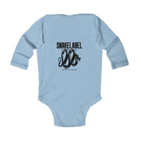 Infant Long Sleeve Bodysuit with Soft Fabric and Durable Design snake - label