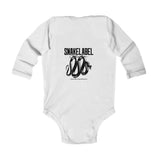 Infant Long Sleeve Bodysuit with Soft Fabric and Durable Design snake - label