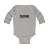 Infant Long Sleeve Bodysuit with Soft Fabric and Durable Design snake - label