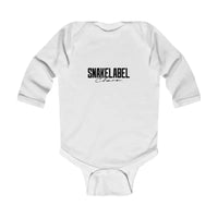 Infant Long Sleeve Bodysuit with Soft Fabric and Durable Design snake - label