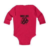 Infant Long Sleeve Bodysuit with Soft Fabric and Durable Design snake - label