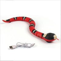 Interactive Electric Induction Snake Cat Toy snake - label