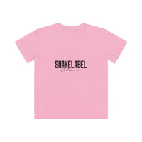 Kids Fine Jersey Tee: 100% Combed Cotton, Lightweight & Tear Away Label snake - label