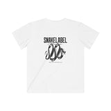 Kids Fine Jersey Tee: 100% Combed Cotton, Lightweight & Tear Away Label snake - label