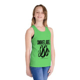 Kids Jersey Tank Top: Neon Colors, Retail Fit, Lightweight Fabric snake - label