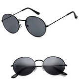 Korean Round Jelly Sunglasses with Resin Lens & Metal Frame snake - label