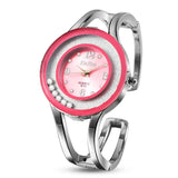 Ladies Bracelet Watch with Quartz Movement & Siamese Buckle snake - label