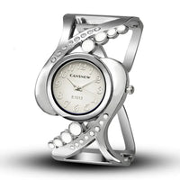 Ladies Bracelet Watch: Quartz Movement, Stainless Steel Case, Elegant Design snake - label