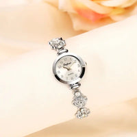 Ladies Flower Bracelet Watch with Quartz Movement & Spiral Crown snake - label