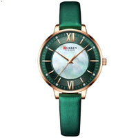 Ladies Watches Fashion Women: Quartz Waterproof Watch With Leather Strap | Stylish 35mm Dial snake - label