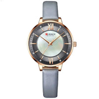 Ladies Watches Fashion Women: Quartz Waterproof Watch With Leather Strap | Stylish 35mm Dial snake - label