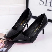 Lady High Heels: Stylish Shallow Mouth Design - Elevate Your Look! snake - label