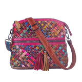 Leather Messenger Bag Snake: Trendy Snake Pattern Design, High - Quality Material & Stylish Look snake - label