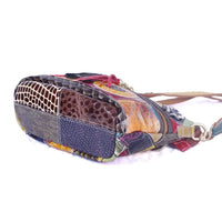 Leather Messenger Bag Snake: Trendy Snake Pattern Design, High - Quality Material & Stylish Look snake - label