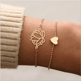 Lotus Leaf Bracelet Abner European Design Geometric Pattern Durable Quality Feminine Charm snake - label