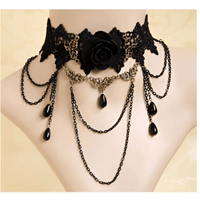 Luxe Lace Necklace with Elegant Handmade Design snake - label