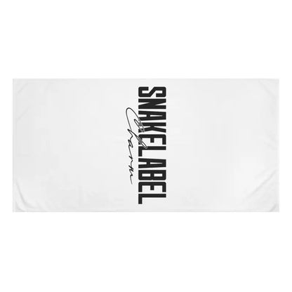 Luxurious Custom Printed 50% Polyester & 50% Cotton Mink - Cotton Towel - 30" x 60" Ultra Soft & Absorbent snake - label