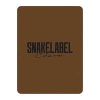 Luxurious Tan Sherpa Blanket with Soft Mink Print - 100% Polyester Heat - Backed Comfort snake - label