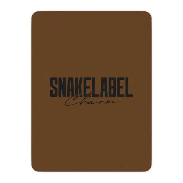 Luxurious Tan Sherpa Blanket with Soft Mink Print - 100% Polyester Heat - Backed Comfort snake - label