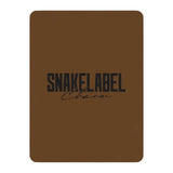 Luxurious Tan Sherpa Blanket with Soft Mink Print - 100% Polyester Heat - Backed Comfort snake - label