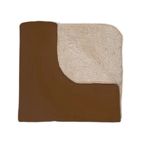 Luxurious Tan Sherpa Blanket with Soft Mink Print - 100% Polyester Heat - Backed Comfort snake - label