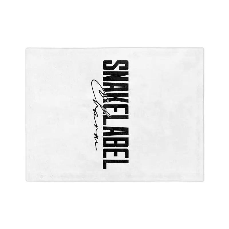 Luxurious Velveteen Microfiber Blanket with One - Sided Print & Reinforced Edge, 3 Sizes snake - label