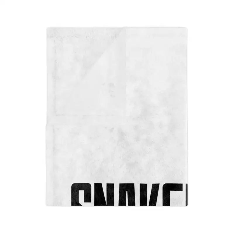 Luxurious Velveteen Microfiber Blanket with One - Sided Print & Reinforced Edge, 3 Sizes snake - label