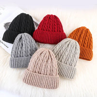 Luxury Velvet Fleece Knitted Beanie - Korean Bell Style - One Size Fits All - snake - label