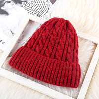 Luxury Velvet Fleece Knitted Beanie - Korean Bell Style - One Size Fits All snake - label