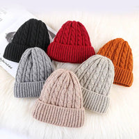 Luxury Velvet Fleece Knitted Beanie - Korean Bell Style - One Size Fits All snake - label