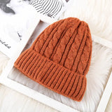 Luxury Velvet Fleece Knitted Beanie - Korean Bell Style - One Size Fits All snake - label